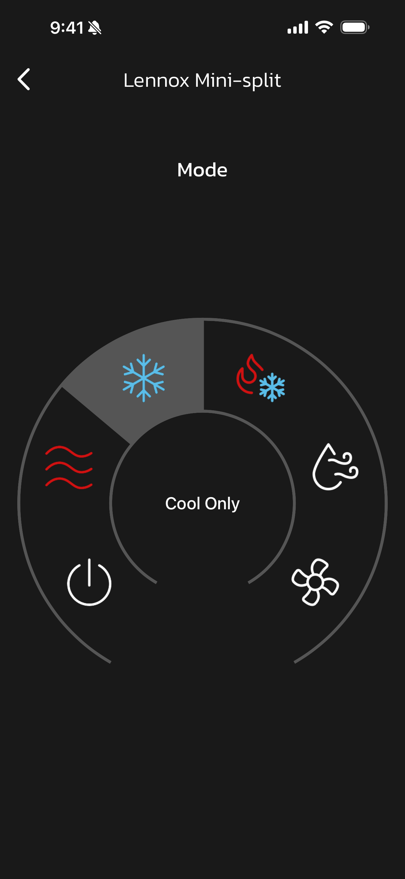 Mini-Split COOL ONLY Mode