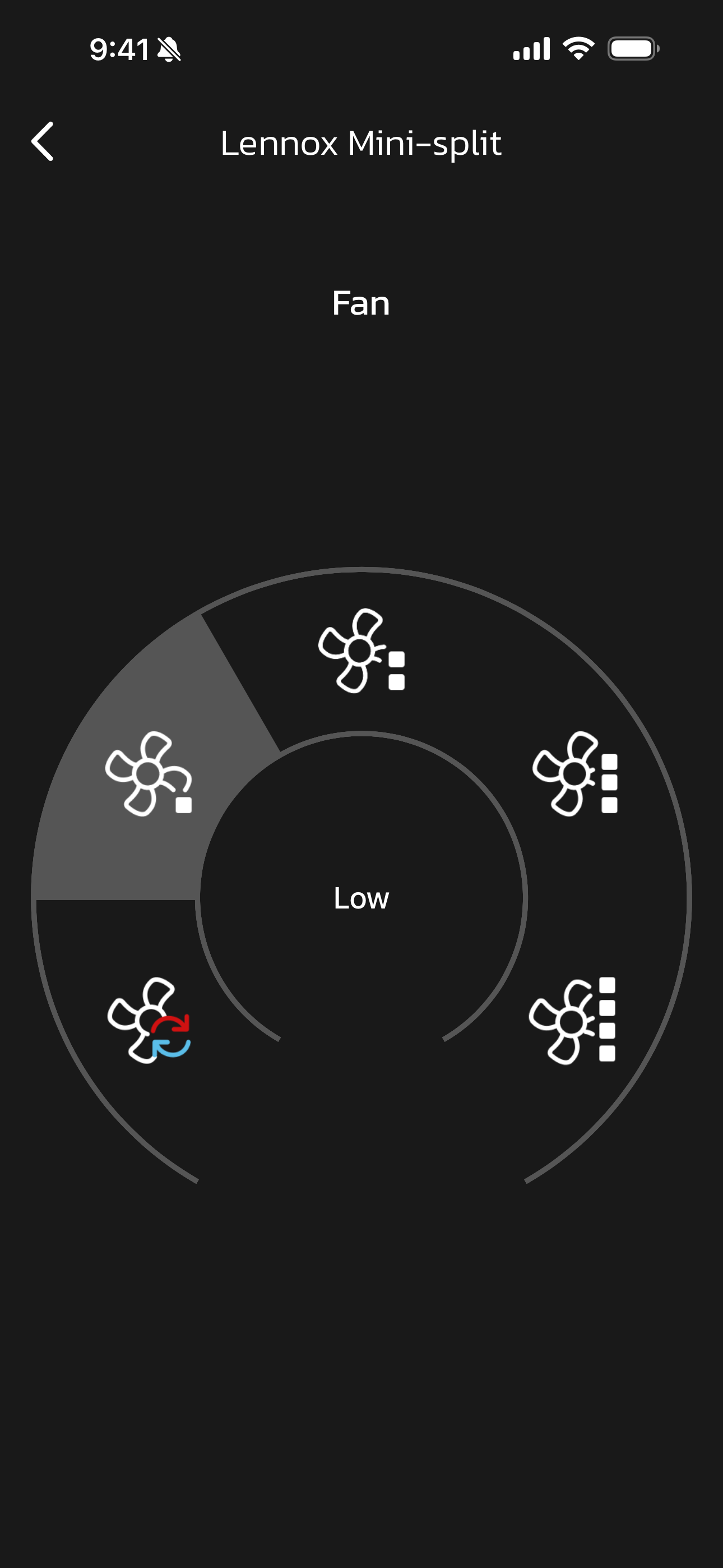 Mini-Split LOW Fan Mode
